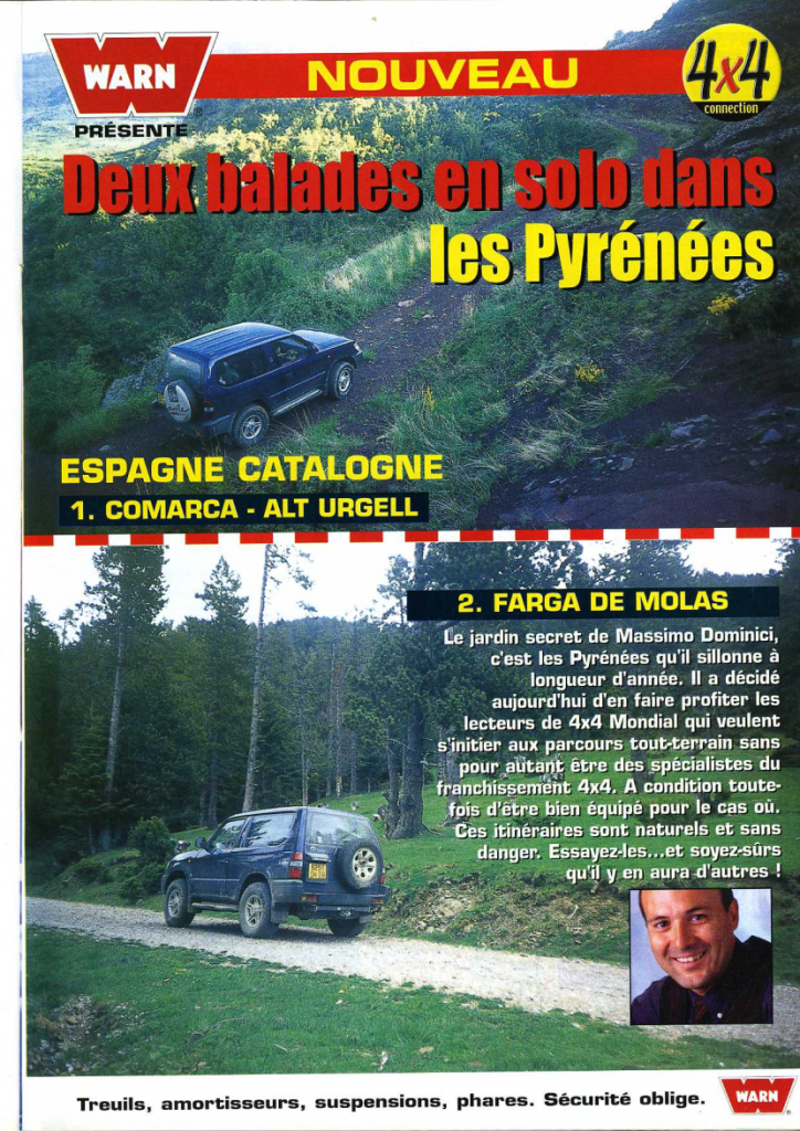 Roadbook N°12bis Pyrenees faciles 4x4 Mondial