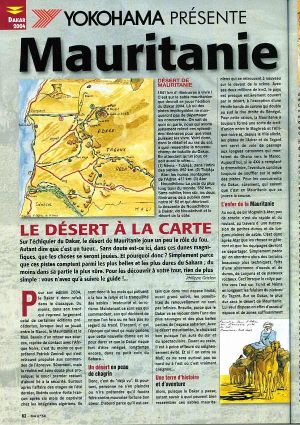 roadbook couverture n 54bis Mauritanie