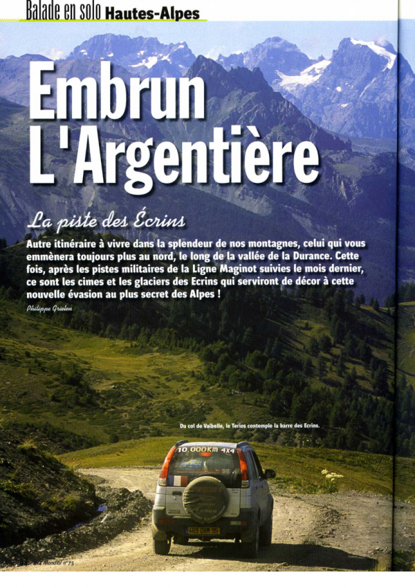 roadbook couverture n 75 Hautes Alpes 3