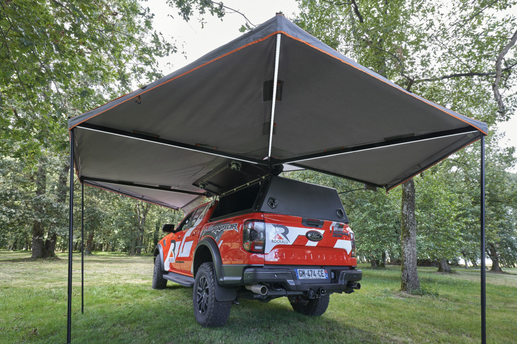 AUVENT ROCKALU 450° GAUCHE AUTO PORTANT GEN.2 AVEC ECLAIRAGE LED