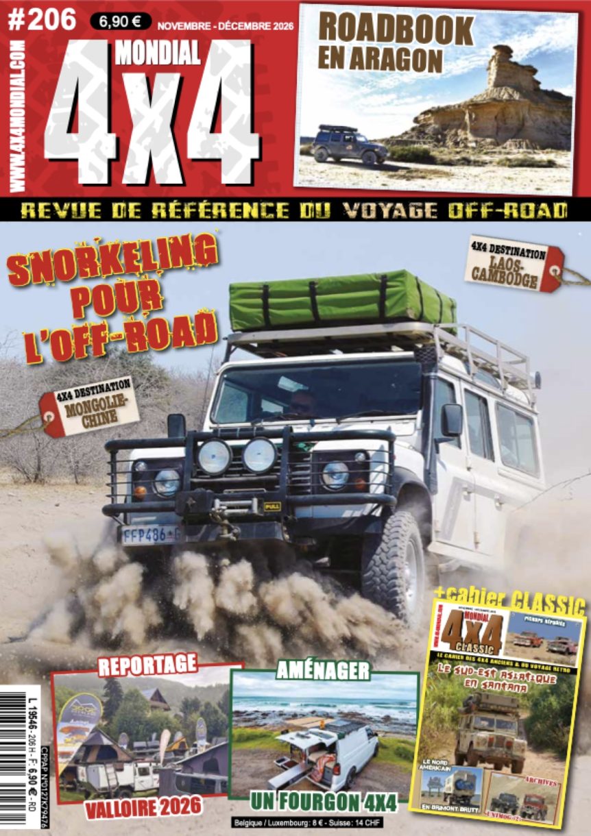 Couverture du magazine 4x4 Mondial n°206, novembre-décembre 2026